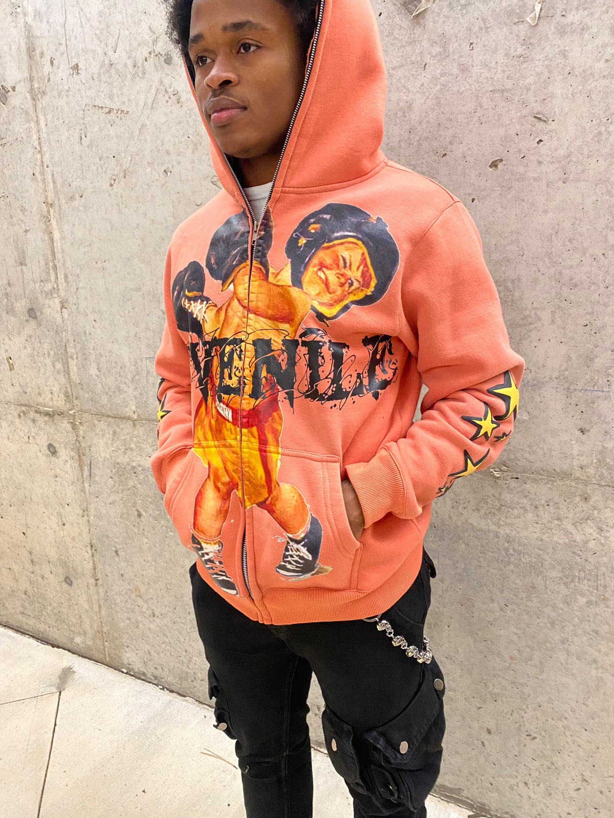 "KNOCKOUT" Zip-Up Jacket